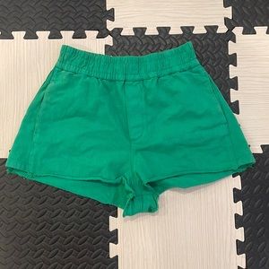 Zara High Waisted Cut off Cotton Shorts size m